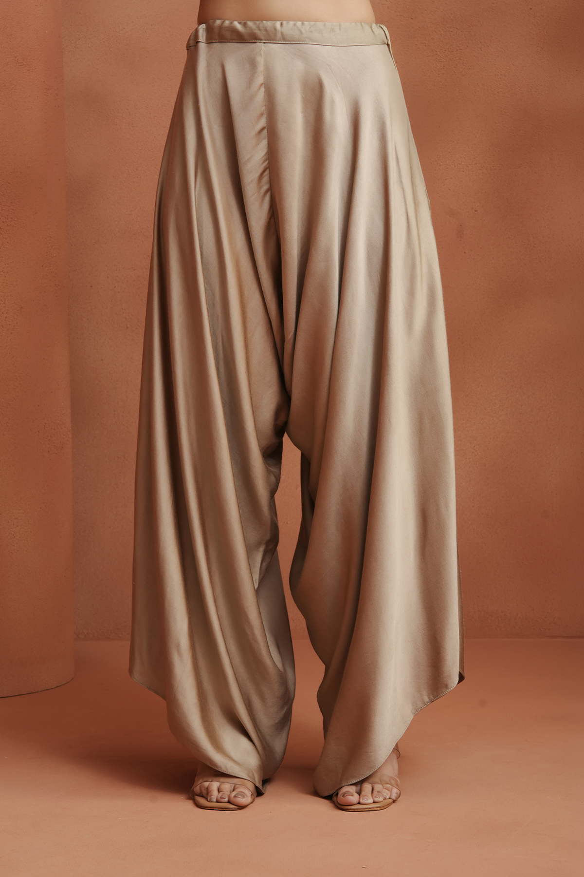 Champagne Embellished Kaftan Set