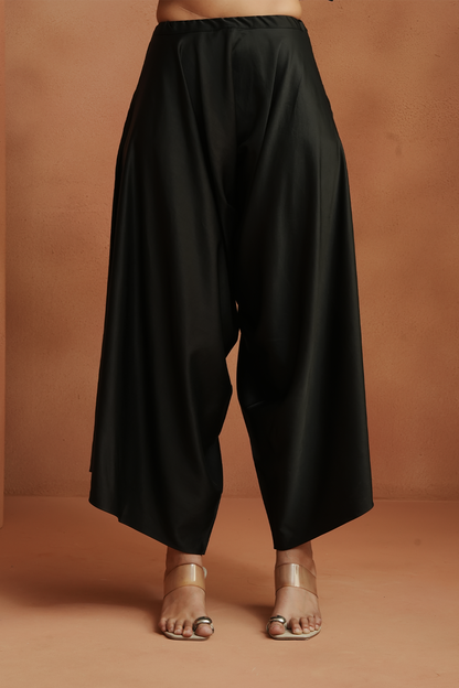 Black Embellished Kaftan Set