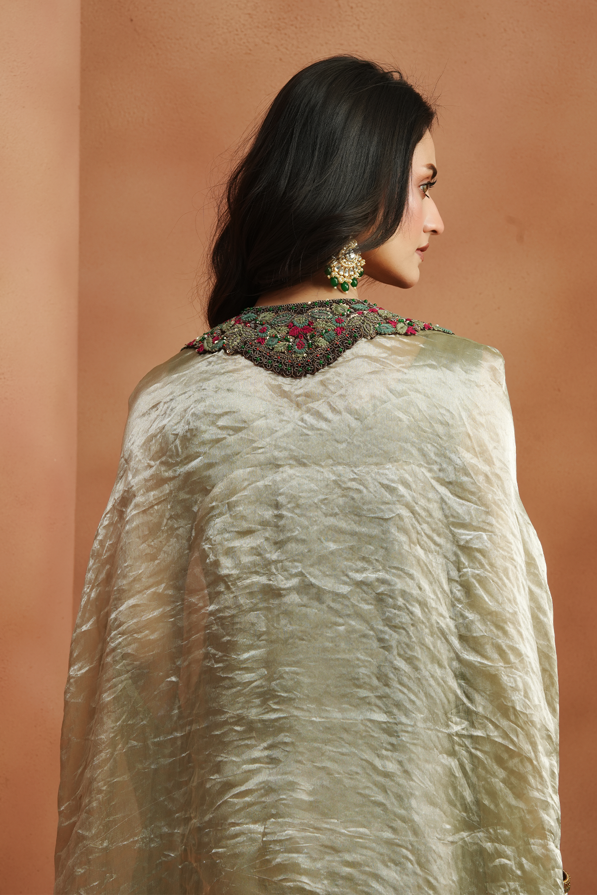 Sea Crest Embellished Kaftan Set