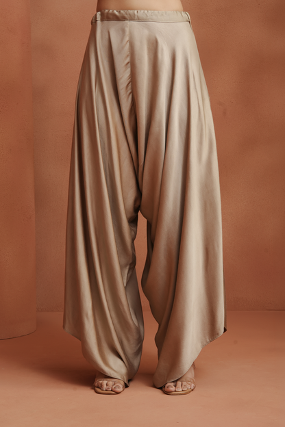 Champagne Embellished Kaftan Set