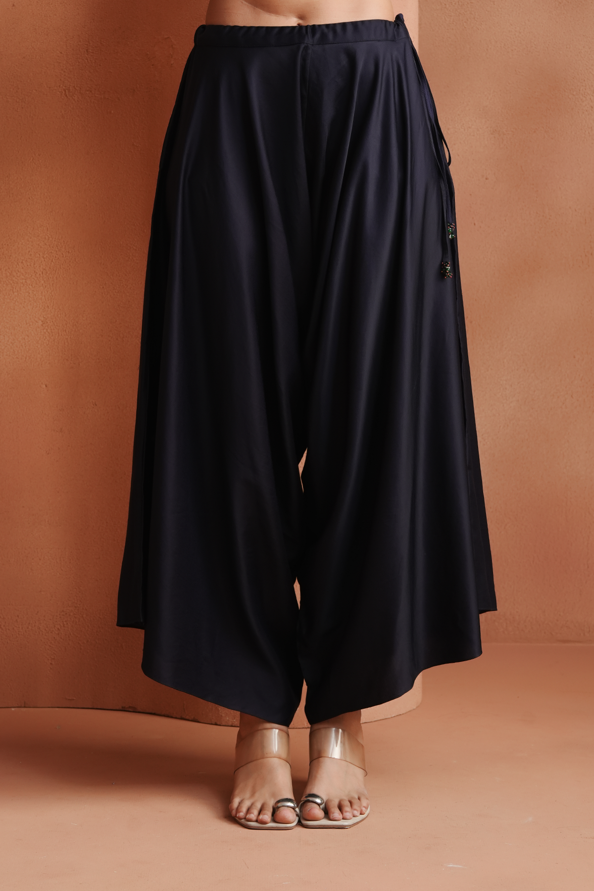 Deep Violet Embellished Kaftan Set