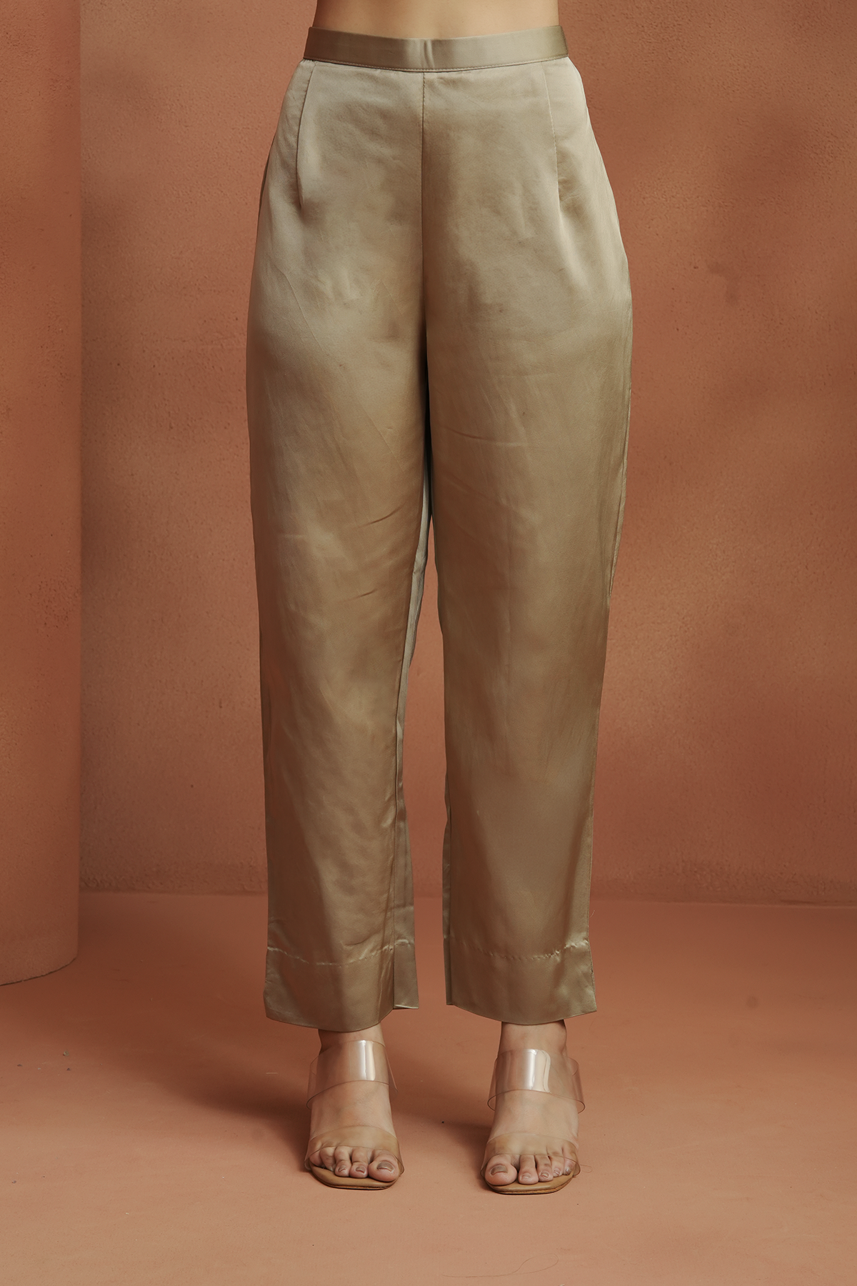 Champagne Embellished Kaftan Set