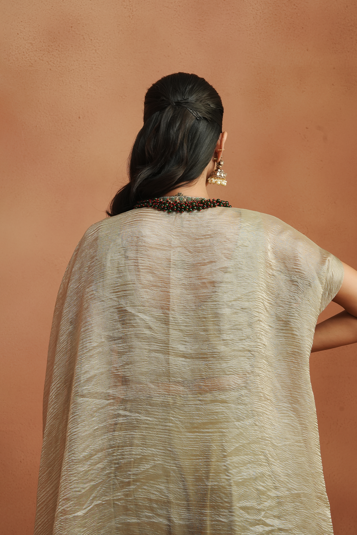 Sea Crest Embellished Kaftan Set